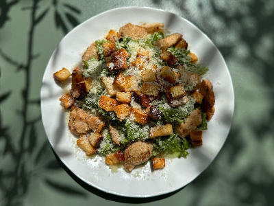 Real Caesar Salad with Chicken 