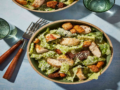 Real Caesar Salad with Chicken 